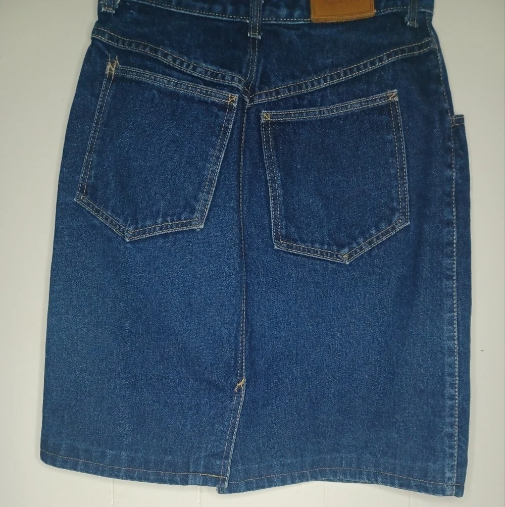 Calvin Klein Denim Blue Pencil Skirt